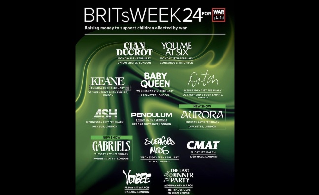 BRITs Week 2024 for War Child raises £430,000