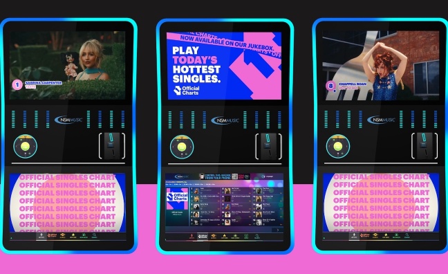 Official Charts Company agrees strategic partnership with leading jukebox company NSM Music