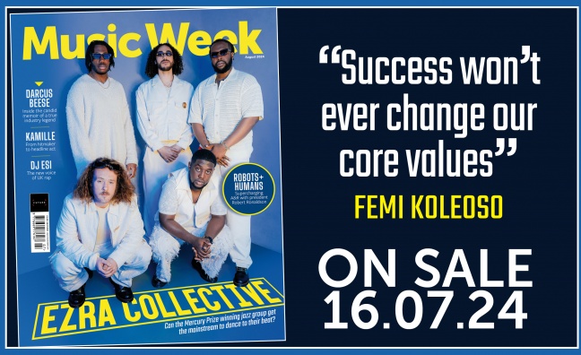 Ezra Collective cover the August edition of Music Week 