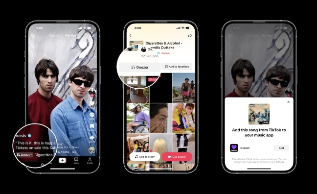 Deezer is the latest DSP to team with TikTok for its Add To Music App feature