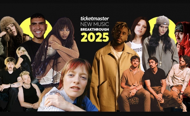 Ticketmaster reveals its line-up of Breakthrough acts for live music in 2025