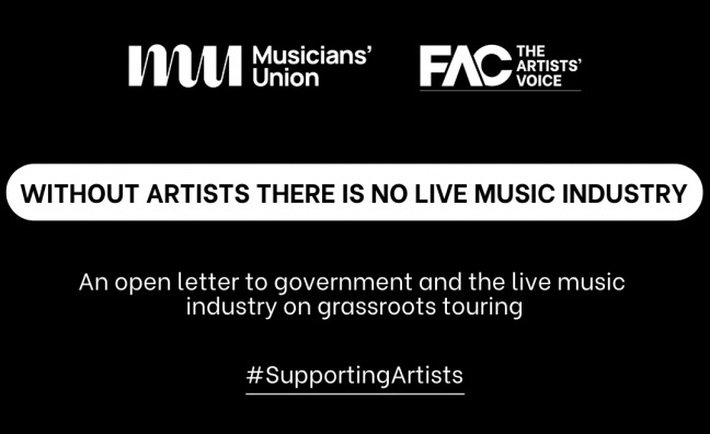 FAC & Musicians' Union publish open letter to government and live sector on cost of touring crisis